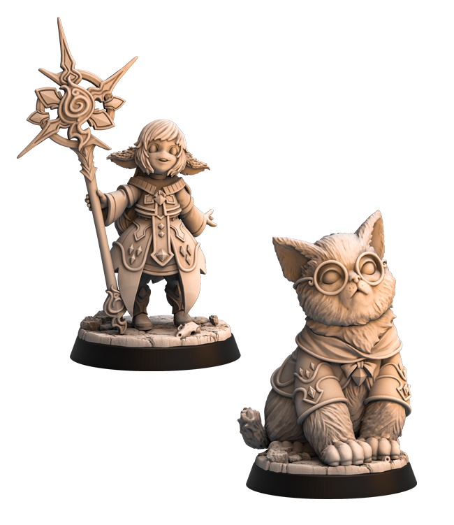 PRE-SUPPORTED Shanti and Gaton - 32mm - DnD